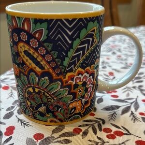 Vera Bradley 12oz Mug Flowers & Paisley , Great gift discontinued pattern, New